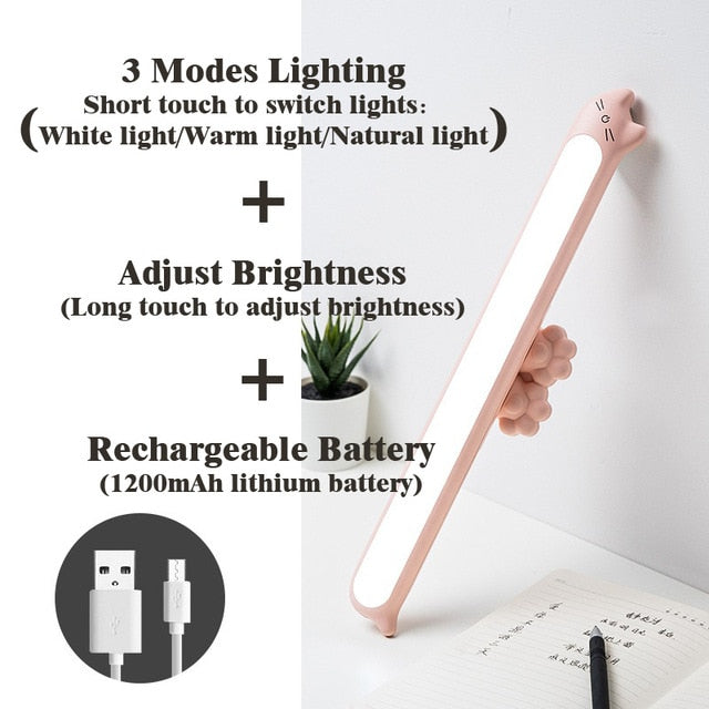 Lampe magnétique veilleuse LED à graduation rechargeable USB-Télécommande