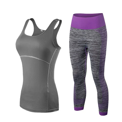 Ensemble Fitness & Yoga top /pantalon 3/4