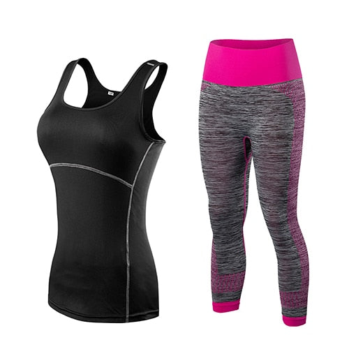 Ensemble Fitness & Yoga top /pantalon 3/4