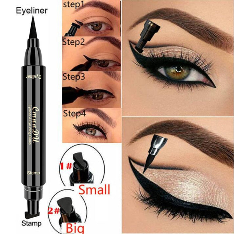 Féline Double  action Eyeliner liquide et Crayon étanche noir