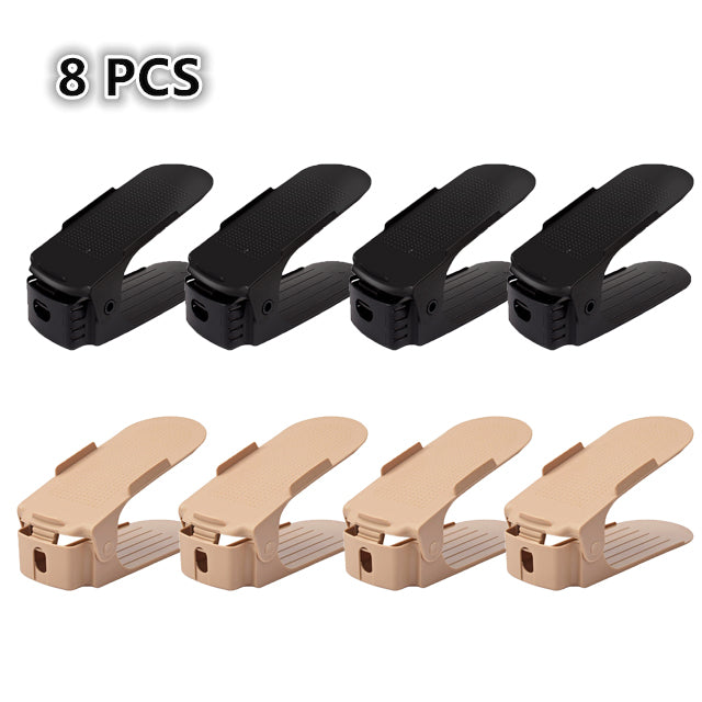 Range chaussures pratique , ajustable,  plastique 8 pièces